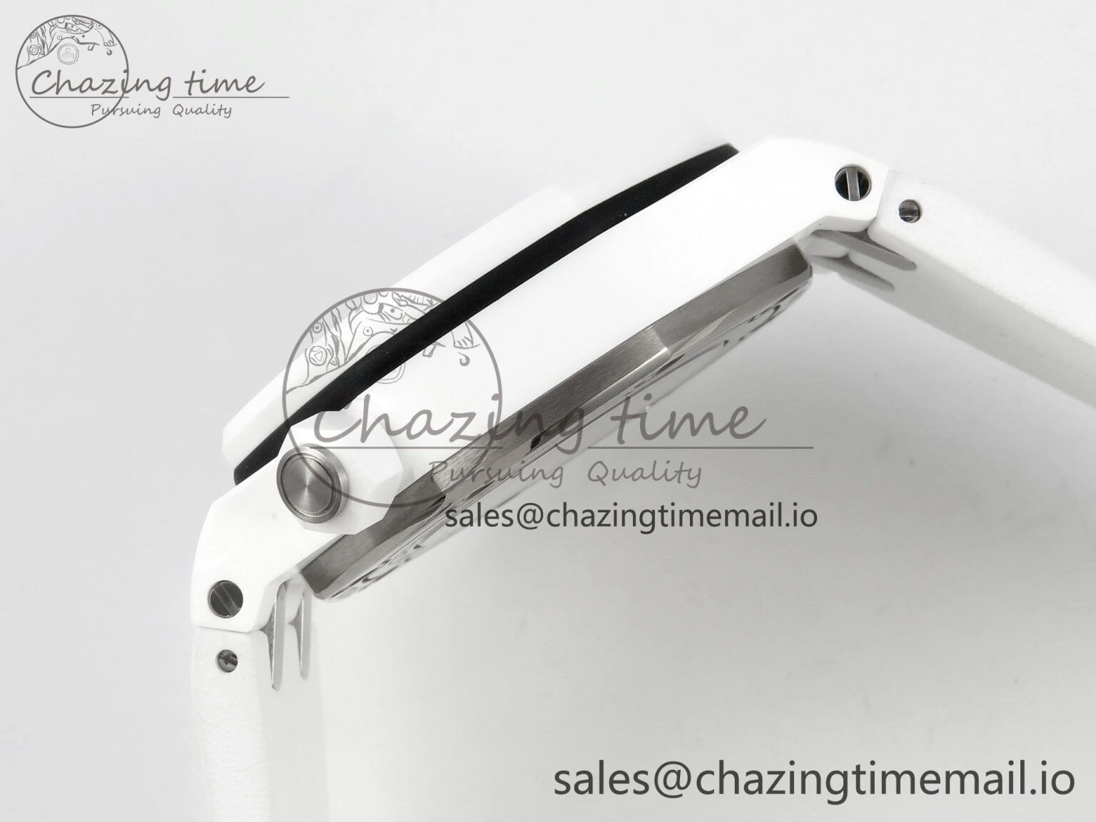 Royal Oak Offshore Diver 15707 White Ceramic APSF White Dial on White Rubber Strap SH3120 Super Clone Upgraded 4257