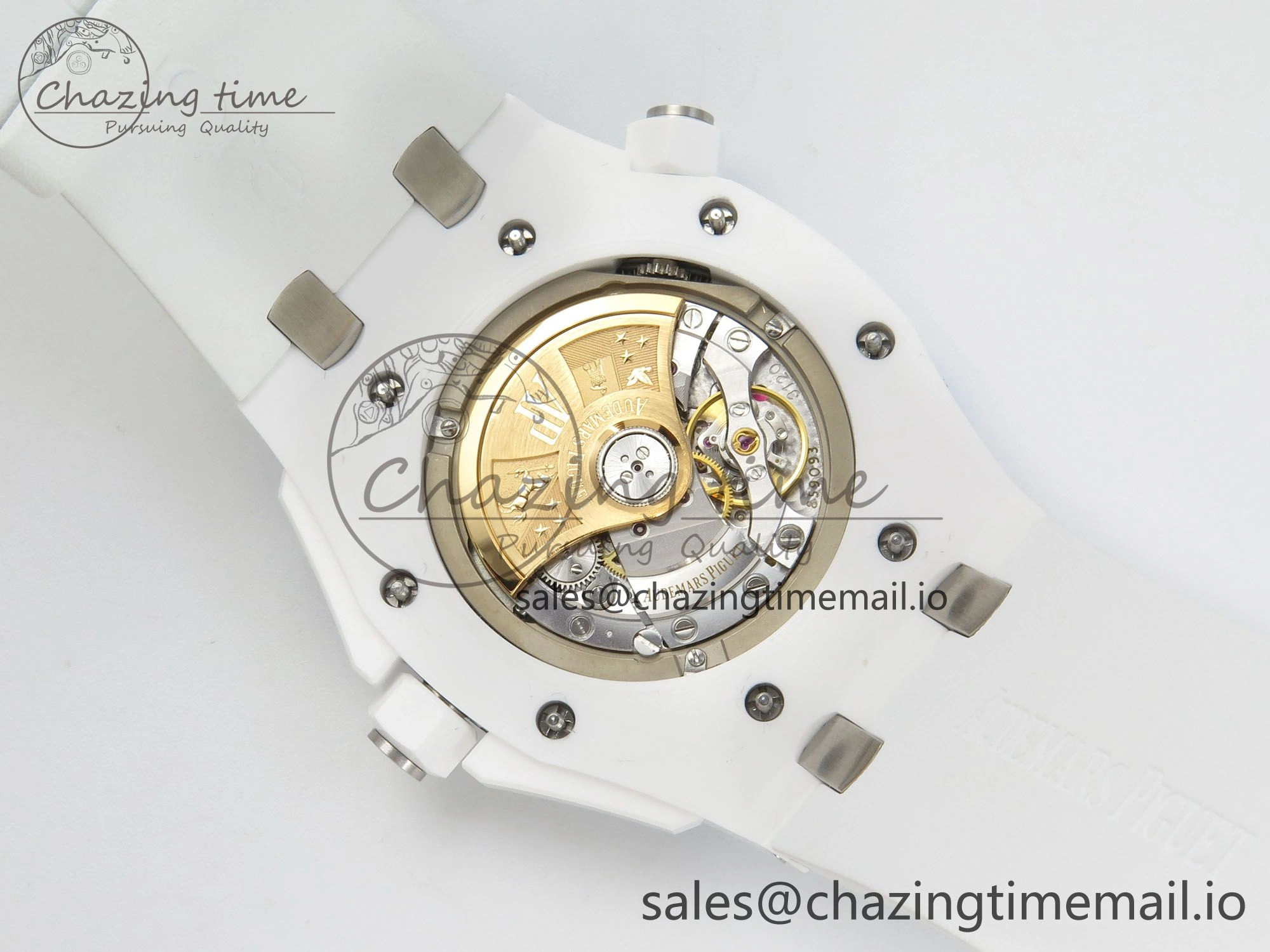 Royal Oak Offshore Diver 15707 White Ceramic APSF White Dial on White Rubber Strap SH3120 Super Clone Upgraded 4257