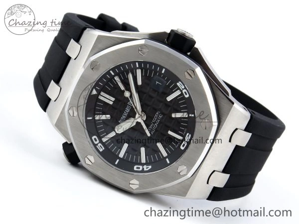 BestValue Royal Oak Offshore Diver 15710 APSF 1:1 Best Edition Black Dial on Black Rubber Strap A 4431