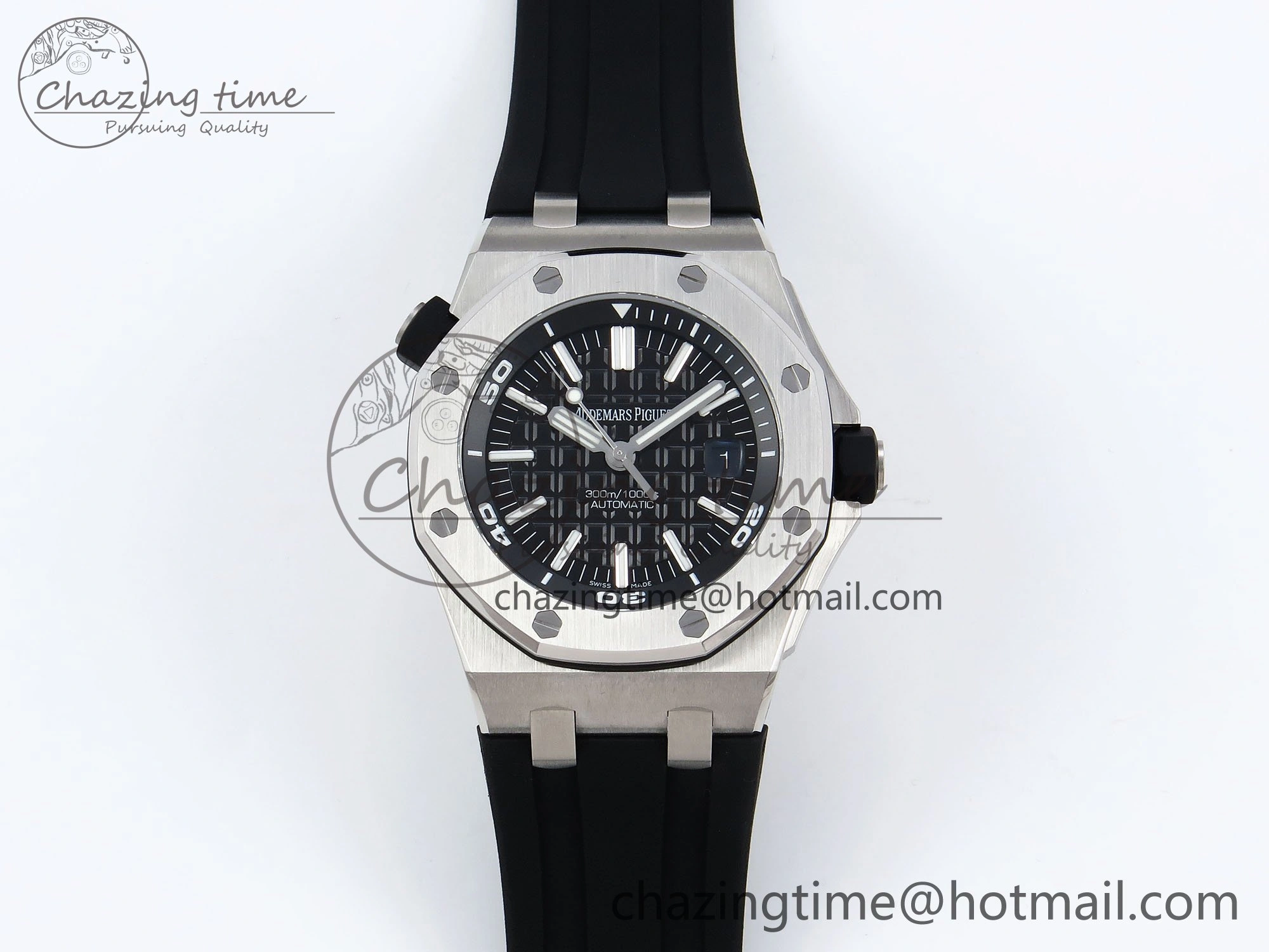 BestValue Royal Oak Offshore Diver 15710 APSF 1:1 Best Edition Black Dial on Black Rubber Strap A 4431