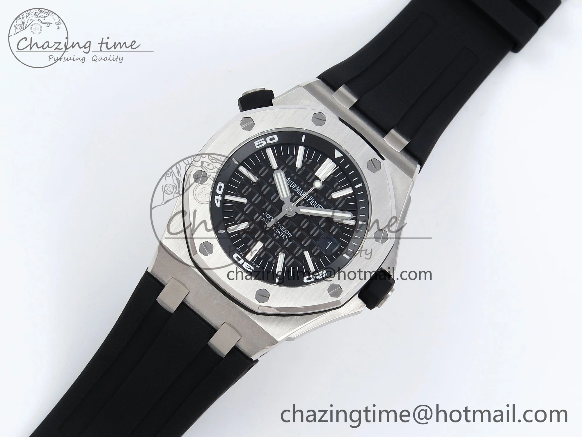 BestValue Royal Oak Offshore Diver 15710 APSF 1:1 Best Edition Black Dial on Black Rubber Strap A 4431
