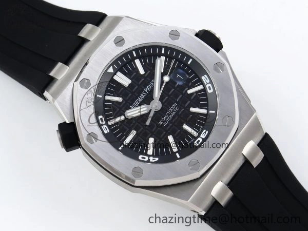 BestValue Royal Oak Offshore Diver 15710 APSF 1:1 Best Edition Black Dial on Black Rubber Strap A 4431