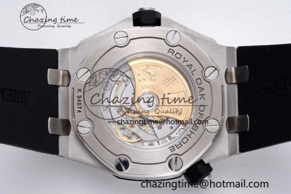 Cozy Royal Oak Offshore Diver 15710 APSF 1:1 Best Edition Black Dial on Black Rubber Strap V2 A3120 Super Clone 4744