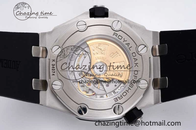 Cozy Royal Oak Offshore Diver 15710 APSF 1:1 Best Edition Black Dial on Black Rubber Strap V2 A3120 Super Clone 4744