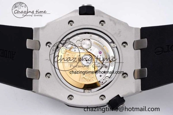 Cozy Royal Oak Offshore Diver 15710 APSF 1:1 Best Edition Black Dial on Black Rubber Strap V2 A3120 Super Clone 4744