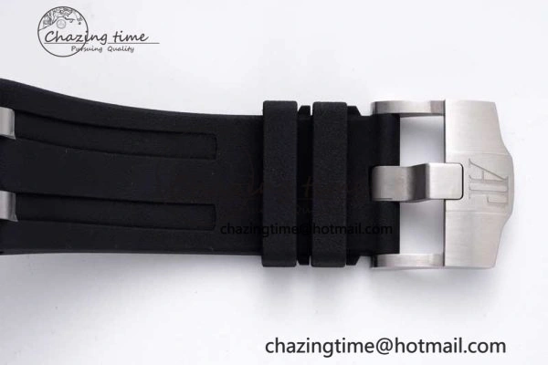 Cozy Royal Oak Offshore Diver 15710 APSF 1:1 Best Edition Black Dial on Black Rubber Strap V2 A3120 Super Clone 4744