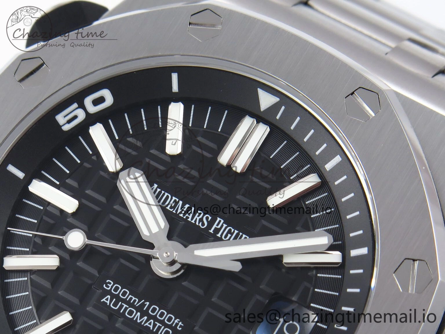 BestValue Royal Oak Offshore Diver 15710 APSF 1:1 Best Edition Black Dial on SS Bracelet SA3120 Super Clone 4388