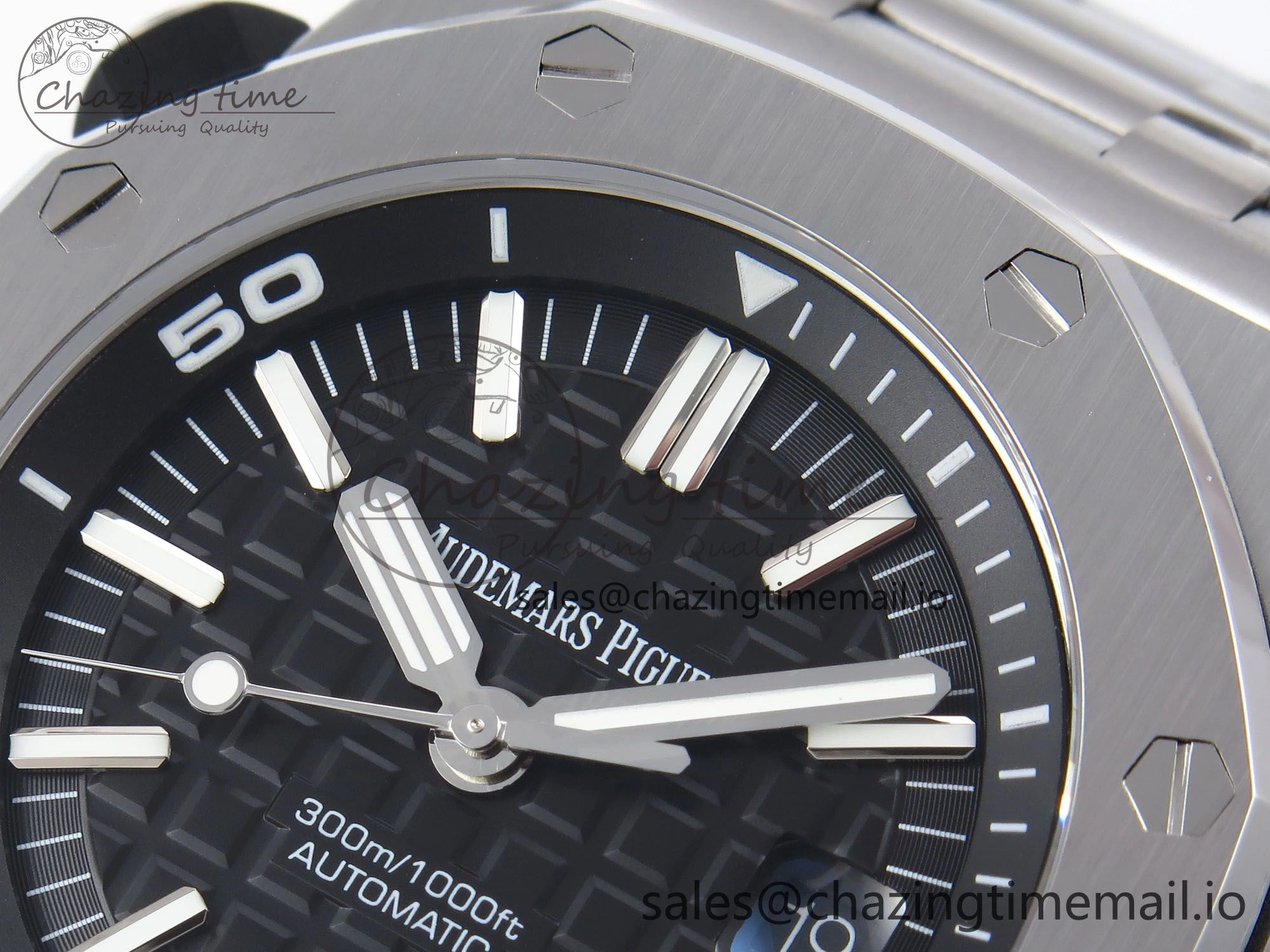 BestValue Royal Oak Offshore Diver 15710 APSF 1:1 Best Edition Black Dial on SS Bracelet SA3120 Super Clone 4388