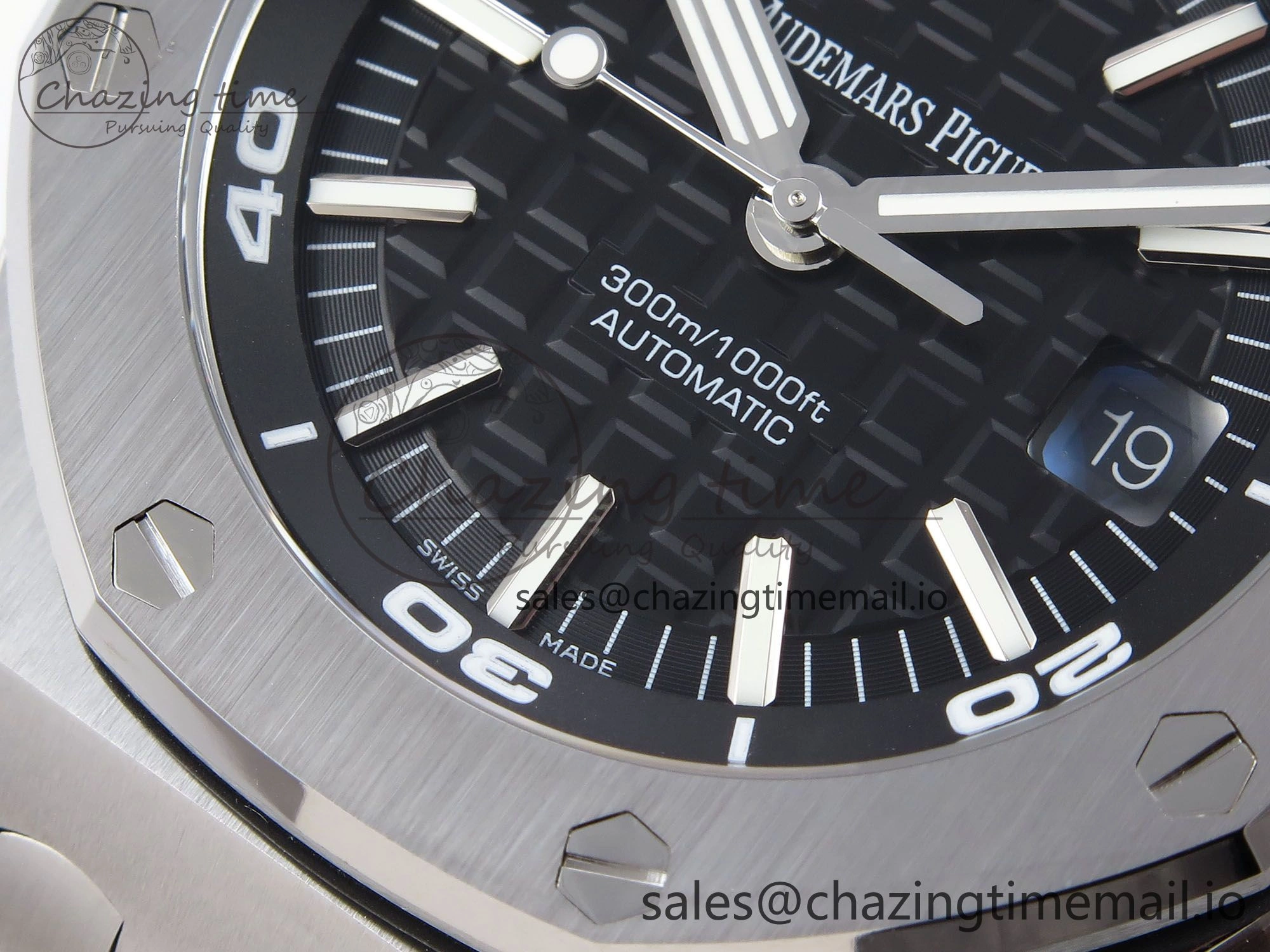 BestValue Royal Oak Offshore Diver 15710 APSF 1:1 Best Edition Black Dial on SS Bracelet SA3120 Super Clone 4388