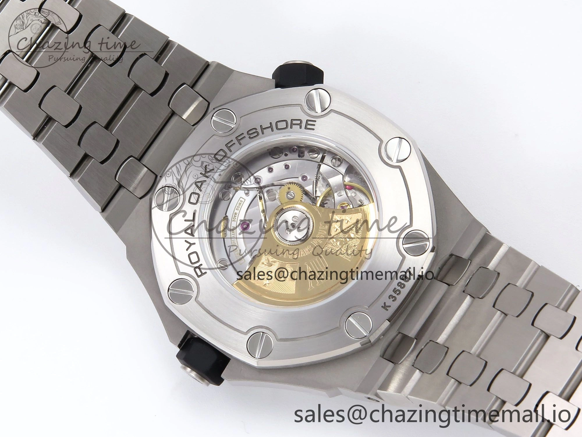 BestValue Royal Oak Offshore Diver 15710 APSF 1:1 Best Edition Black Dial on SS Bracelet SA3120 Super Clone 4388