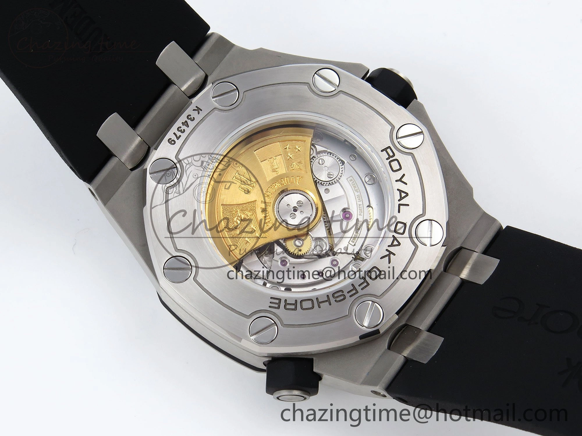 Lightweight Royal Oak Offshore Diver 15710 IPF 1:1 Best Edition White Dial on Black Rubber Strap SA3120 Super Clone 4430