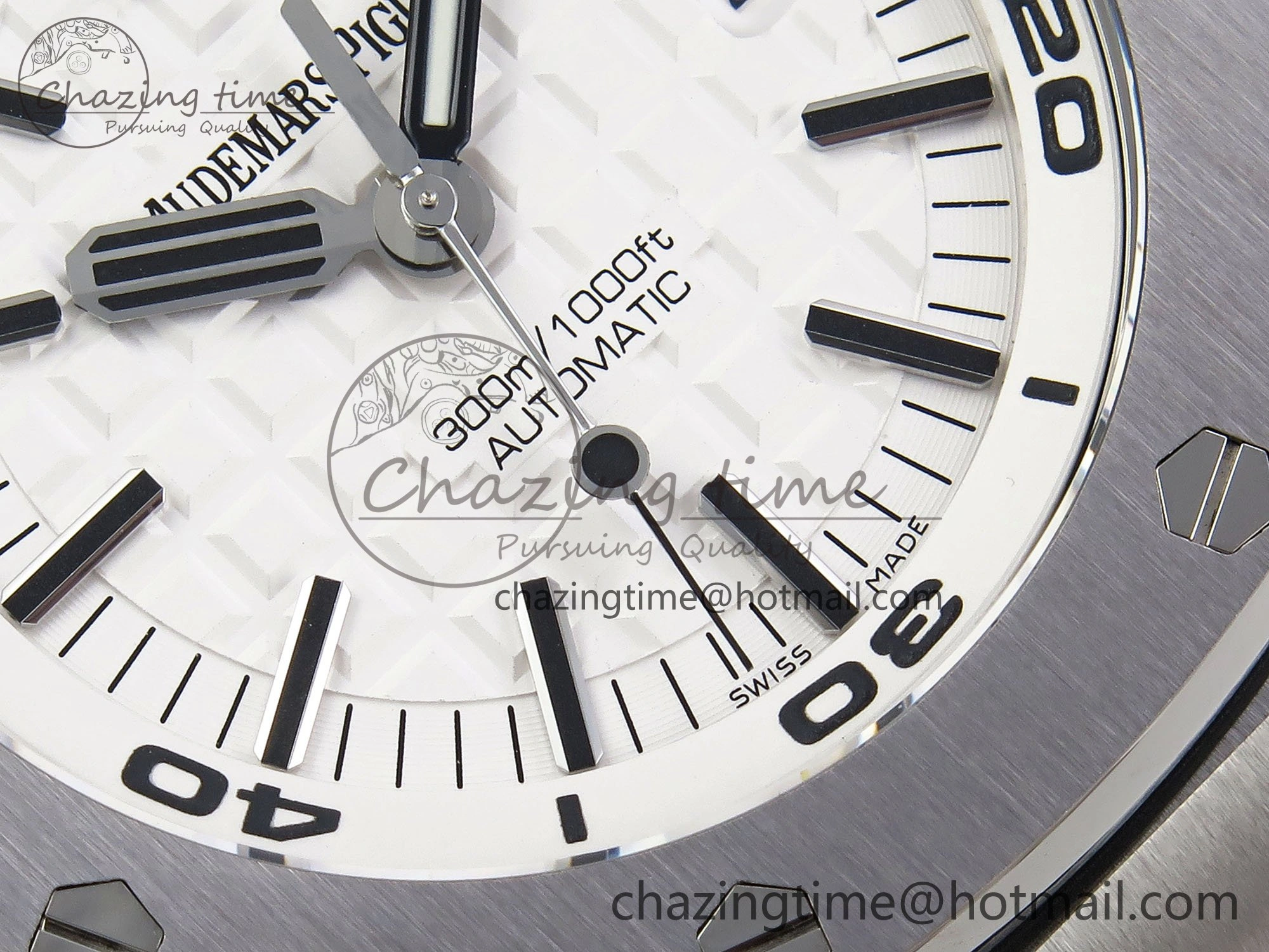 Lightweight Royal Oak Offshore Diver 15710 IPF 1:1 Best Edition White Dial on Black Rubber Strap SA3120 Super Clone 4430