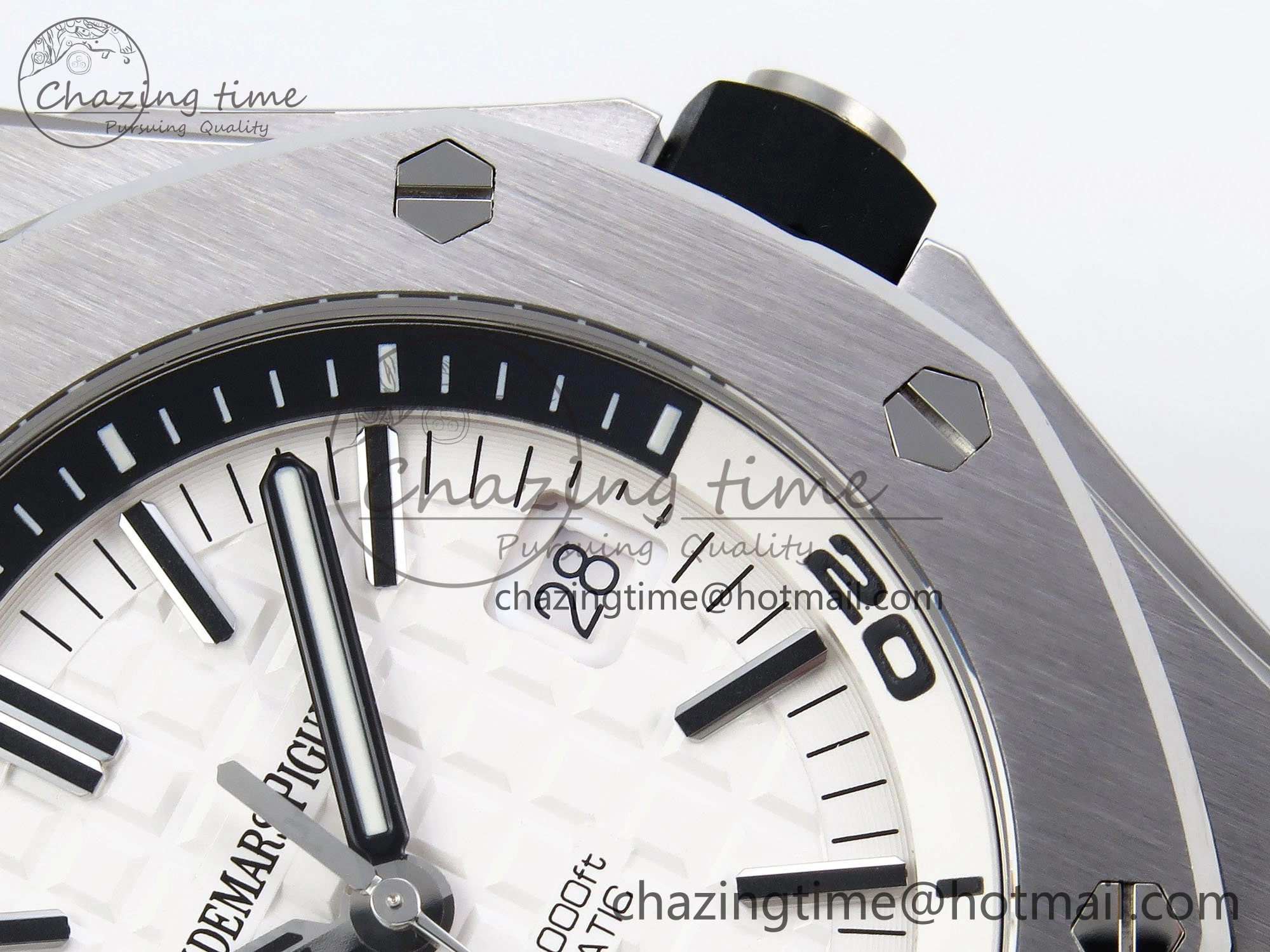 Lightweight Royal Oak Offshore Diver 15710 IPF 1:1 Best Edition White Dial on Black Rubber Strap SA3120 Super Clone 4430