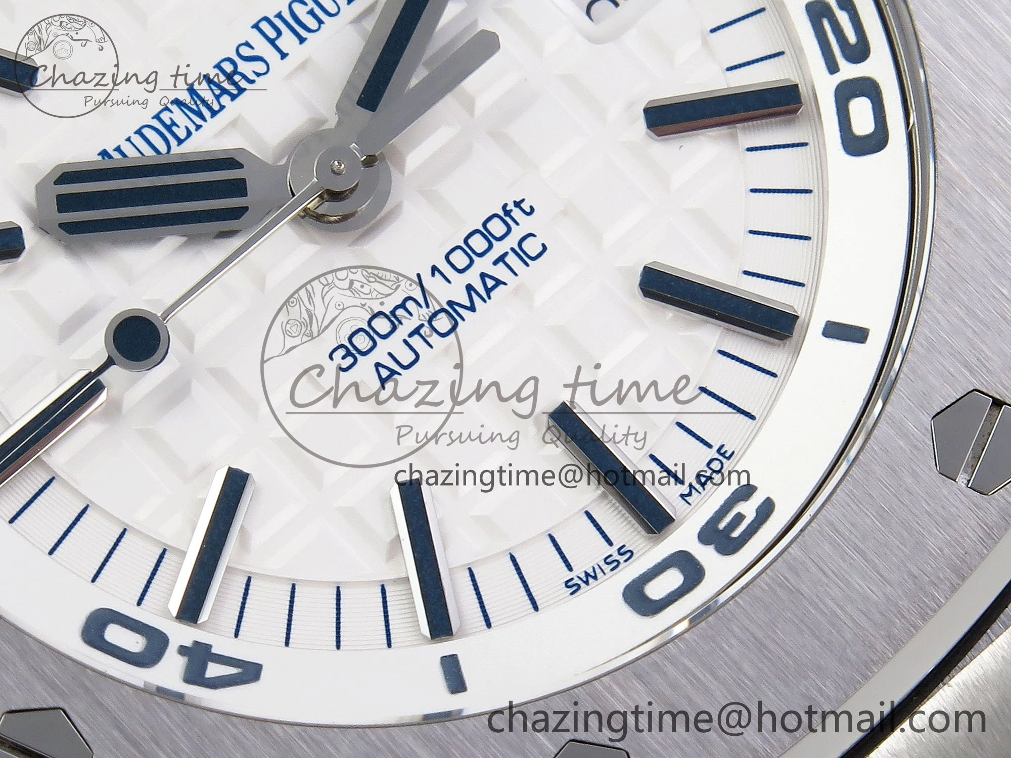 Royal Oak Offshore Diver 15710 IPF 1:1 Best Edition White Dial on White Rubber Strap SA3120 Super Clone Snug 4429