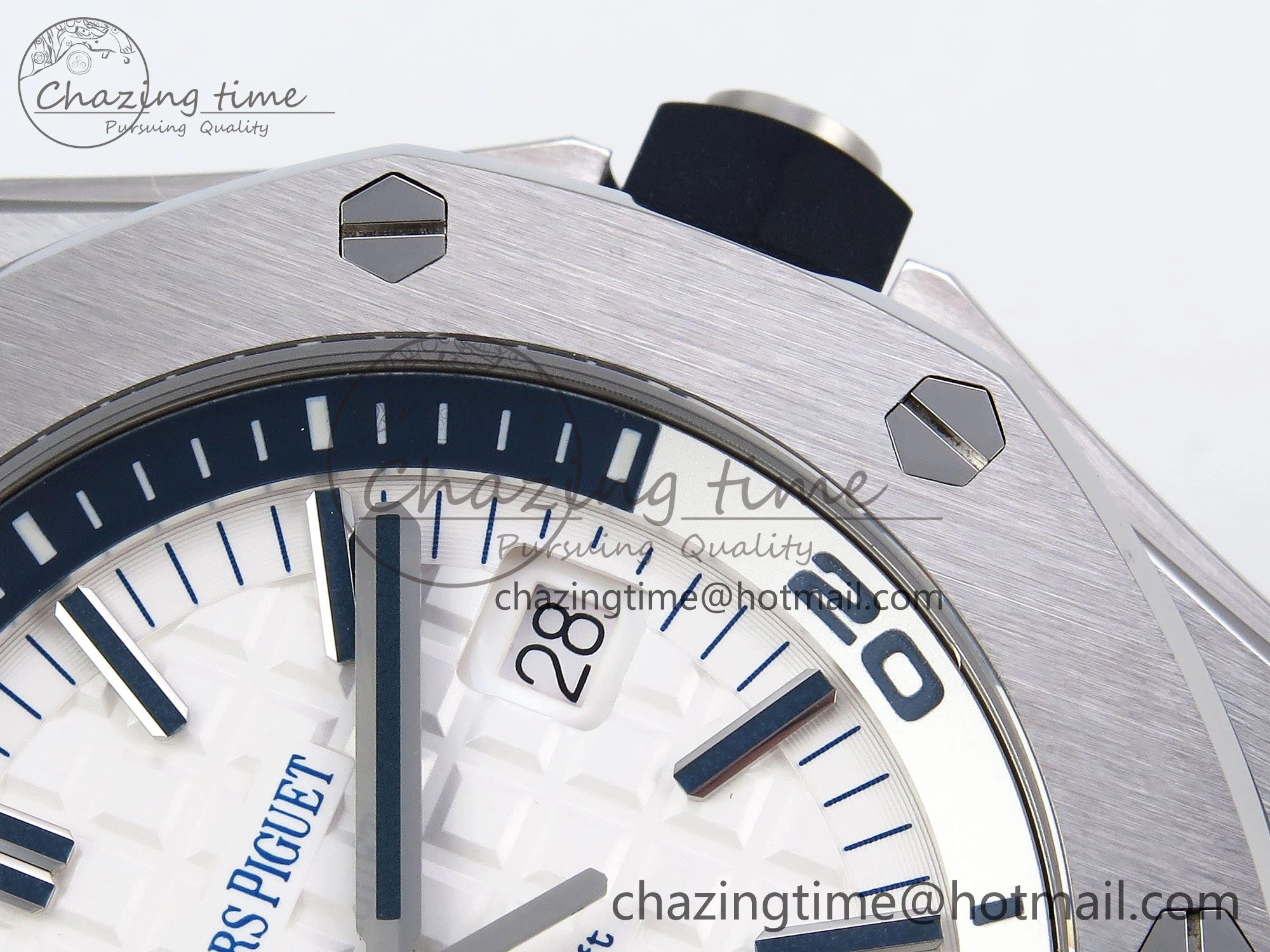 Royal Oak Offshore Diver 15710 IPF 1:1 Best Edition White Dial on White Rubber Strap SA3120 Super Clone Snug 4429