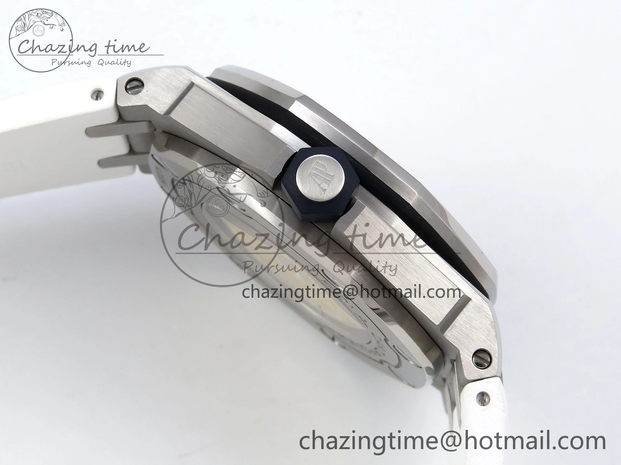 Royal Oak Offshore Diver 15710 IPF 1:1 Best Edition White Dial on White Rubber Strap SA3120 Super Clone Snug 4429