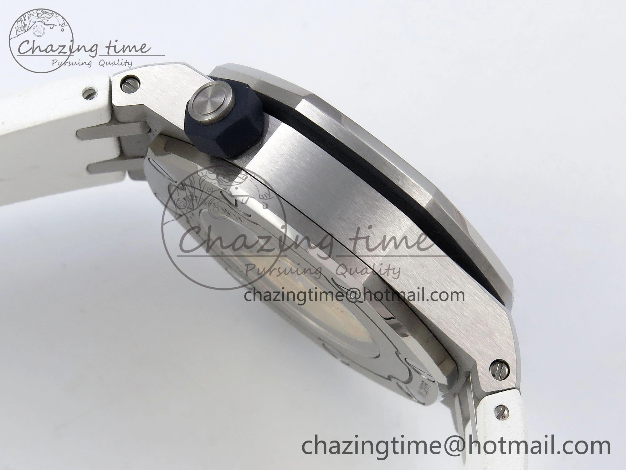 Royal Oak Offshore Diver 15710 IPF 1:1 Best Edition White Dial on White Rubber Strap SA3120 Super Clone Snug 4429