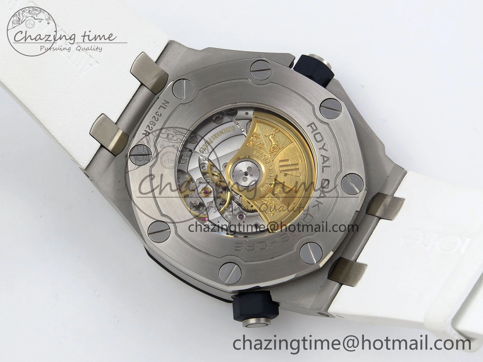 Royal Oak Offshore Diver 15710 IPF 1:1 Best Edition White Dial on White Rubber Strap SA3120 Super Clone Snug 4429
