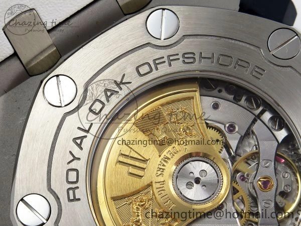 Royal Oak Offshore Diver 15710 IPF 1:1 Best Edition White Dial on White Rubber Strap SA3120 Super Clone Snug 4429