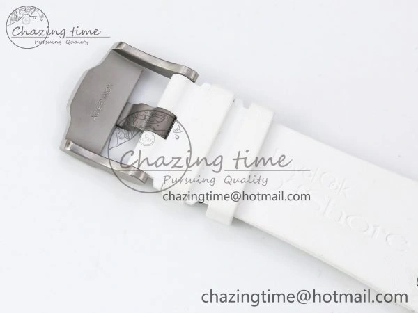 Royal Oak Offshore Diver 15710 IPF 1:1 Best Edition White Dial on White Rubber Strap SA3120 Super Clone Snug 4429