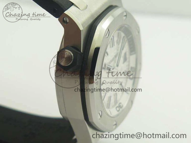 Royal Oak Offshore Diver 15710 JF 1:1 Best Edition White Dial On Rubber Strap A3120 V HighPerformance 4968