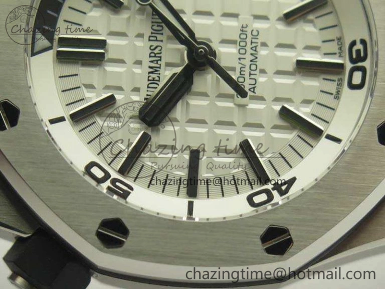 Royal Oak Offshore Diver 15710 JF 1:1 Best Edition White Dial On Rubber Strap A3120 V HighPerformance 4968