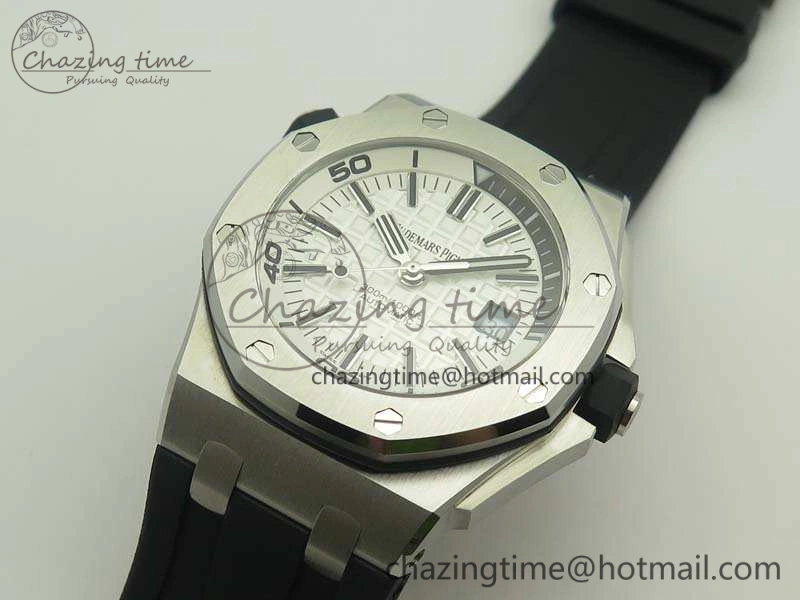 Royal Oak Offshore Diver 15710 JF 1:1 Best Edition White Dial On Rubber Strap A3120 V HighPerformance 4968