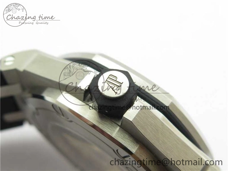 OnTrend Royal Oak Offshore Diver 15710 JF 1:1 Best Edition on Rubber Strap A2824 V 4833