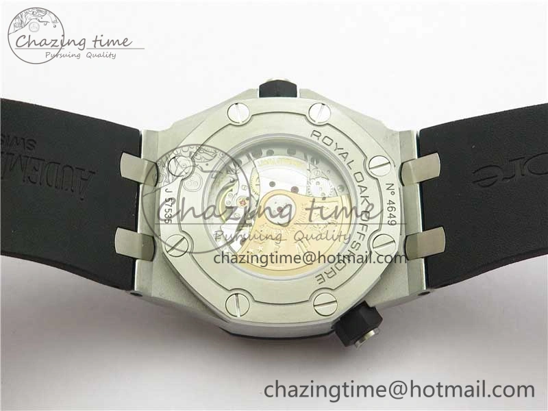 OnTrend Royal Oak Offshore Diver 15710 JF 1:1 Best Edition on Rubber Strap A2824 V 4833