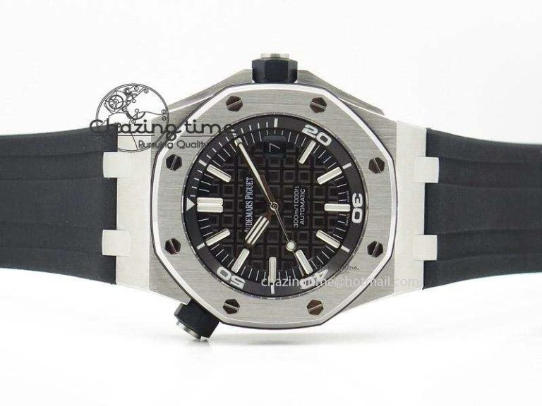 Sophisticated Royal Oak Offshore Diver 15710 Noob Best Edition on Rubber Strap A 5127