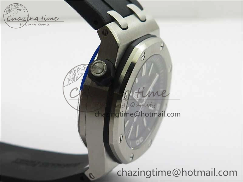 Royal Oak Offshore Diver 15710 ZF 1:1 Best Edition Black Dial on Black Rubber Strap A Functional 4831