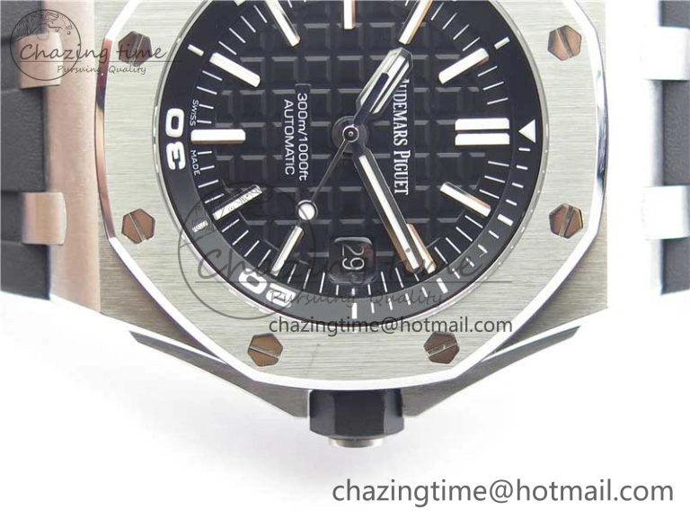 Royal Oak Offshore Diver 15710 ZF 1:1 Best Edition Black Dial on Black Rubber Strap A Functional 4831