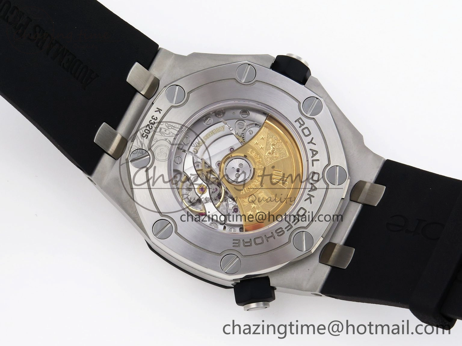 FreshLook Royal Oak Offshore Diver 15710 ZF 1:1 Best Edition Black Dial on Black Rubber Strap SA3120 Super Clone V 4571