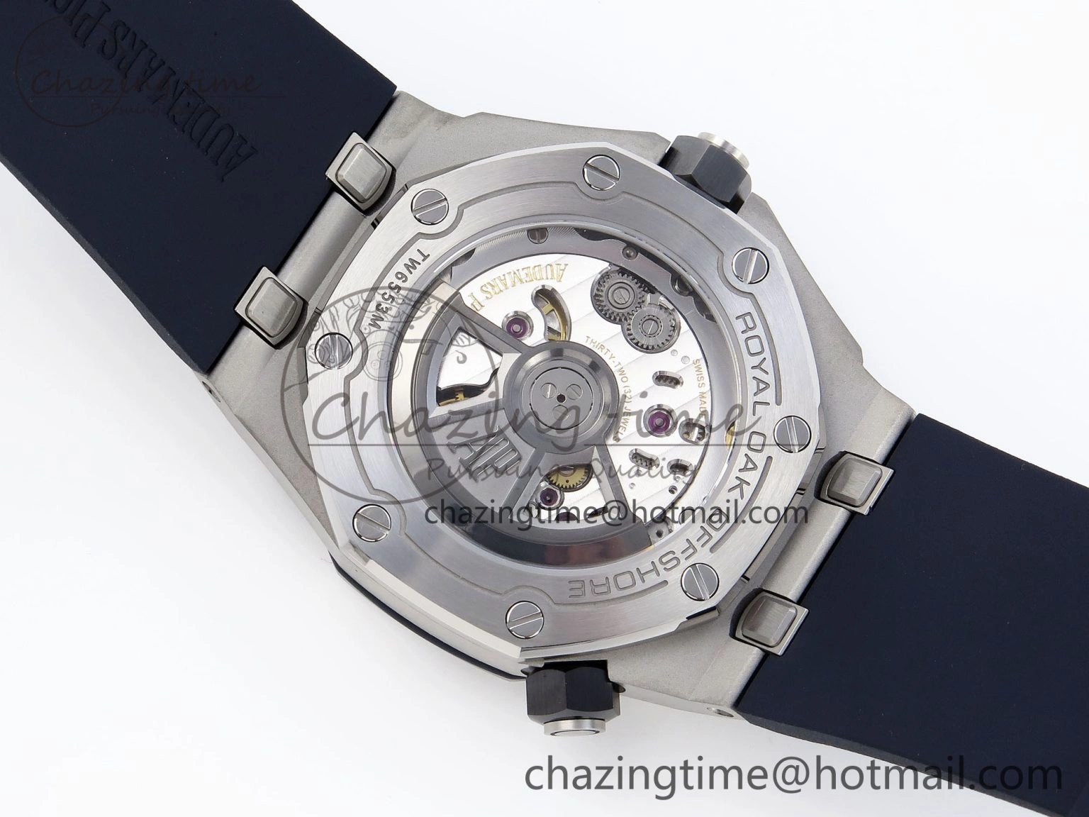 Royal Oak Offshore Diver 15720 APSF 1:1 Best Edition Blue Dial on Blue Rubber Strap SA Resilient 4545