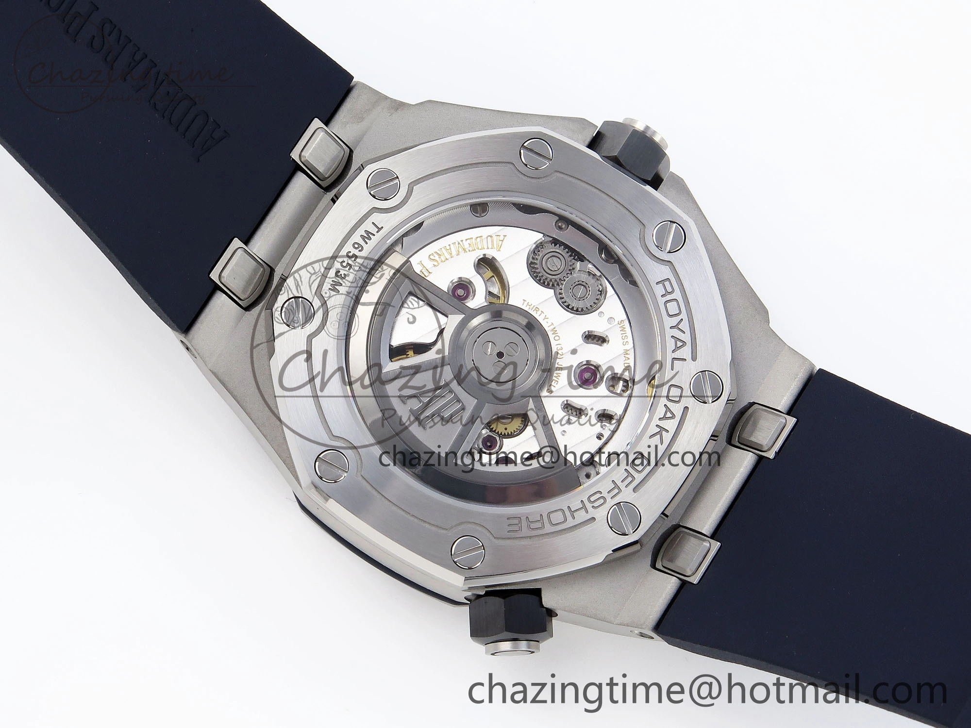 Royal Oak Offshore Diver 15720 APSF 1:1 Best Edition Blue Dial on Blue Rubber Strap SA Resilient 4545