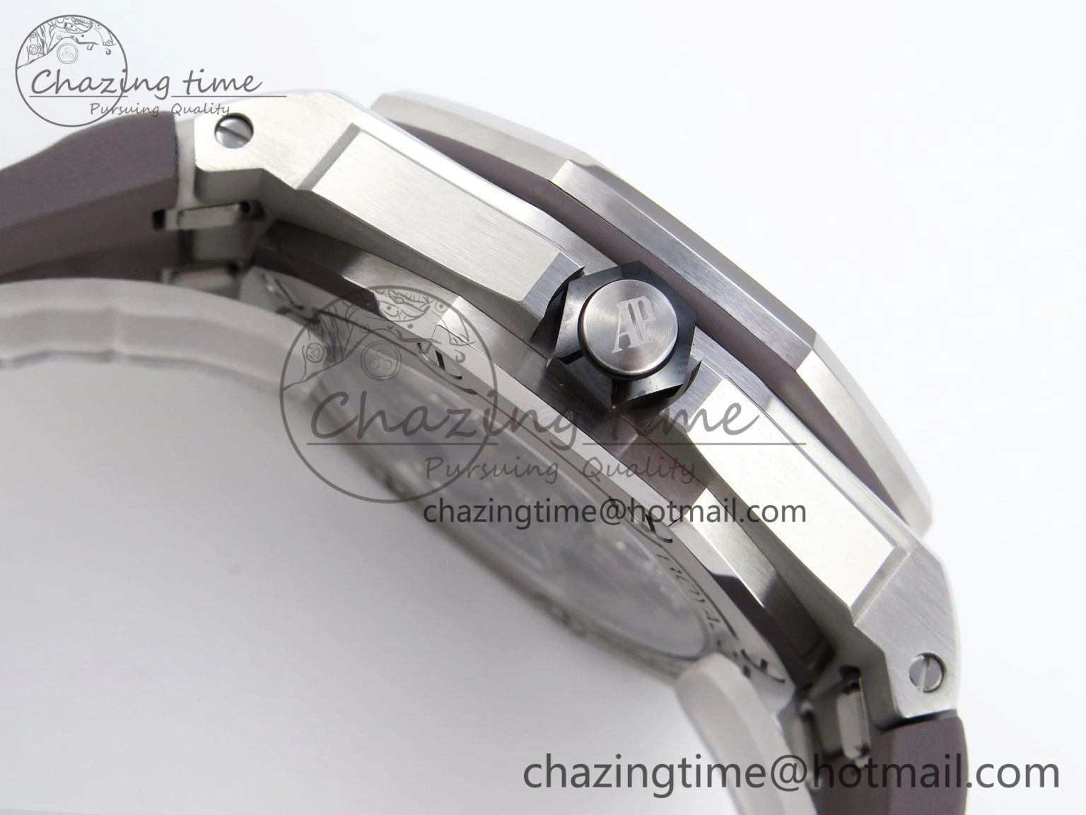 Royal Oak Offshore Diver 15720 APSF 1:1 Best Edition Gray Dial on Gray Rubber Strap SA Refined 4542