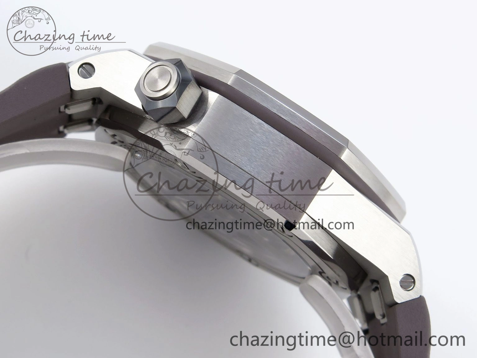 Royal Oak Offshore Diver 15720 APSF 1:1 Best Edition Gray Dial on Gray Rubber Strap SA Refined 4542