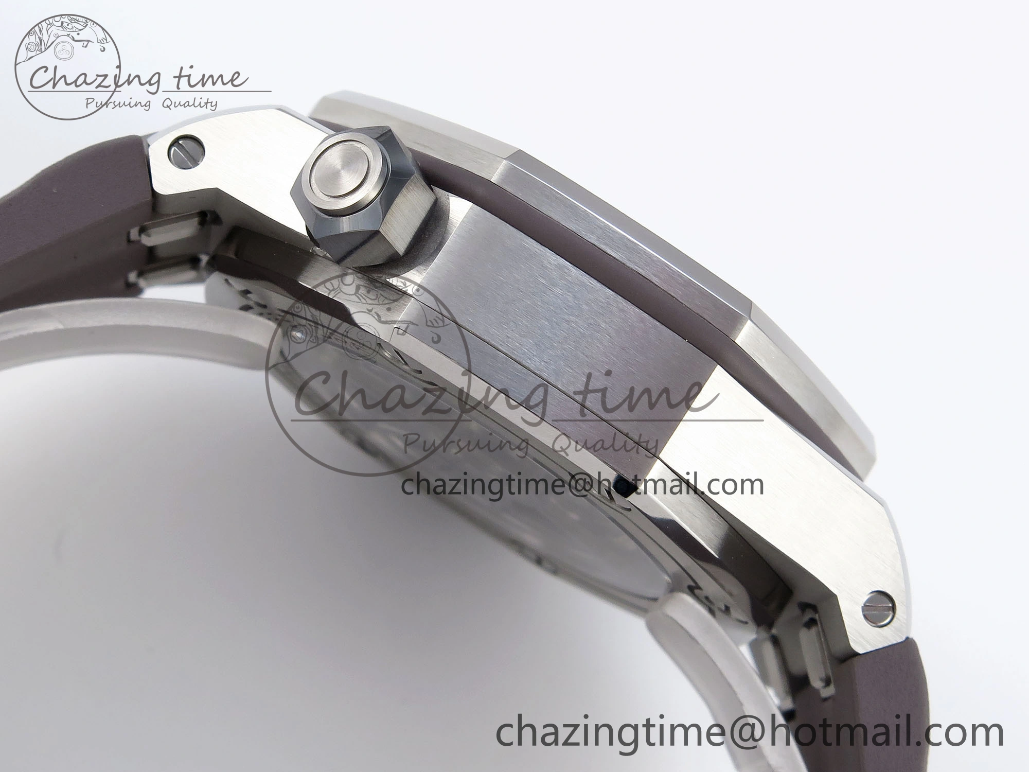 Royal Oak Offshore Diver 15720 APSF 1:1 Best Edition Gray Dial on Gray Rubber Strap SA Refined 4542
