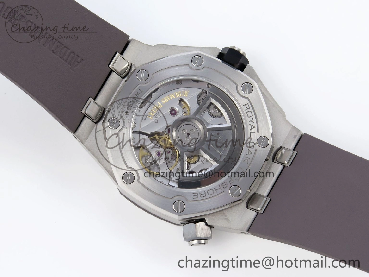 Royal Oak Offshore Diver 15720 APSF 1:1 Best Edition Gray Dial on Gray Rubber Strap SA Refined 4542