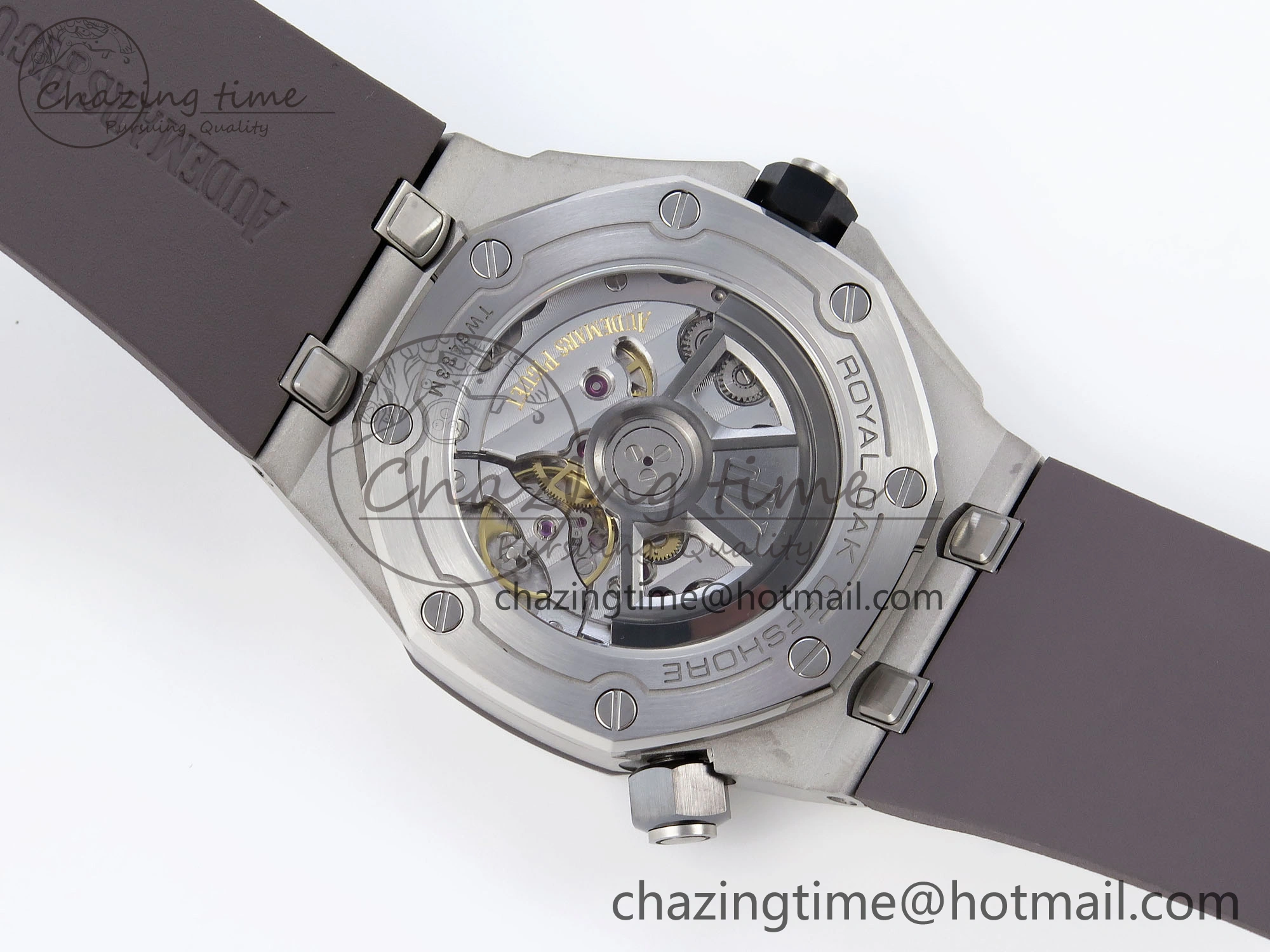 Royal Oak Offshore Diver 15720 APSF 1:1 Best Edition Gray Dial on Gray Rubber Strap SA Refined 4542