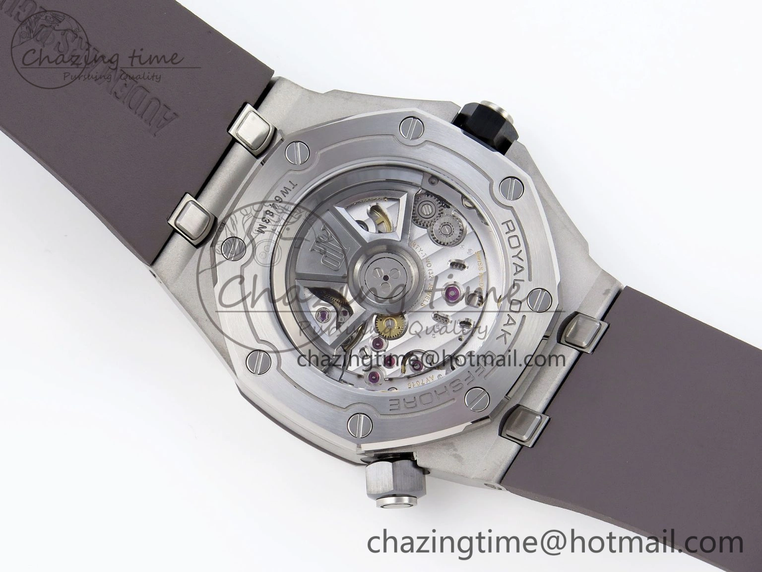Royal Oak Offshore Diver 15720 APSF 1:1 Best Edition Gray Dial on Gray Rubber Strap SA Refined 4542