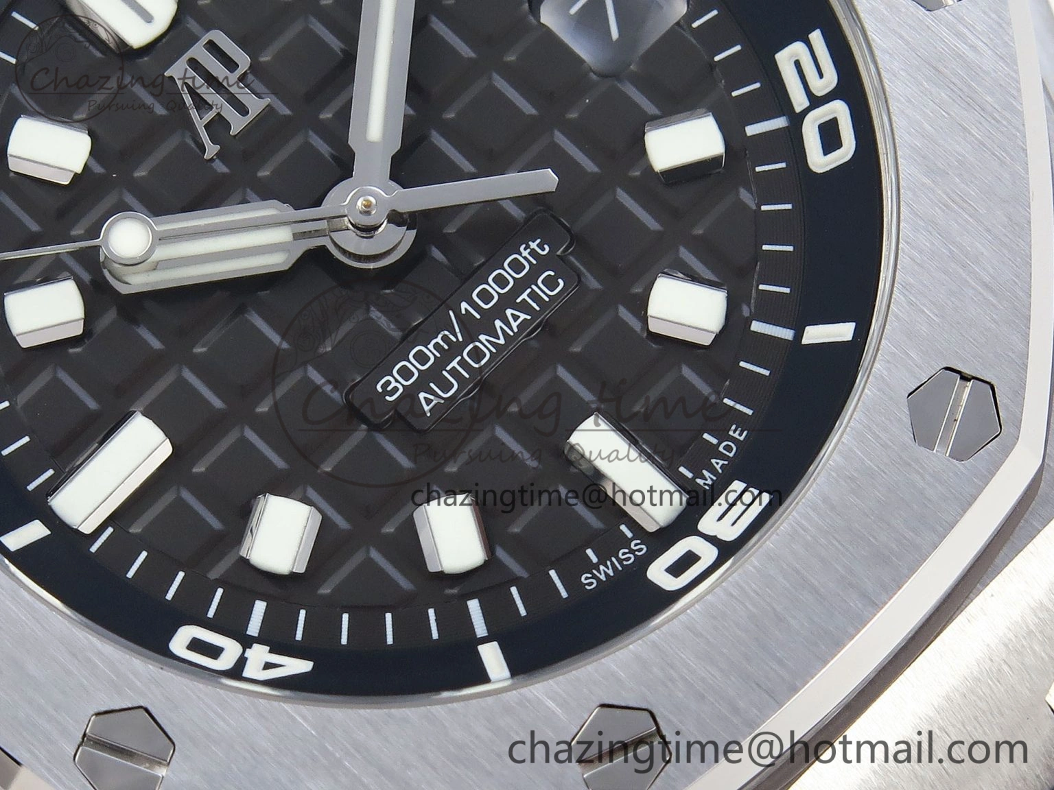 Royal Oak Offshore Diver 15720 APSF 1:1 Best Edition Gray Dial on Gray Rubber Strap SA Refined 4542