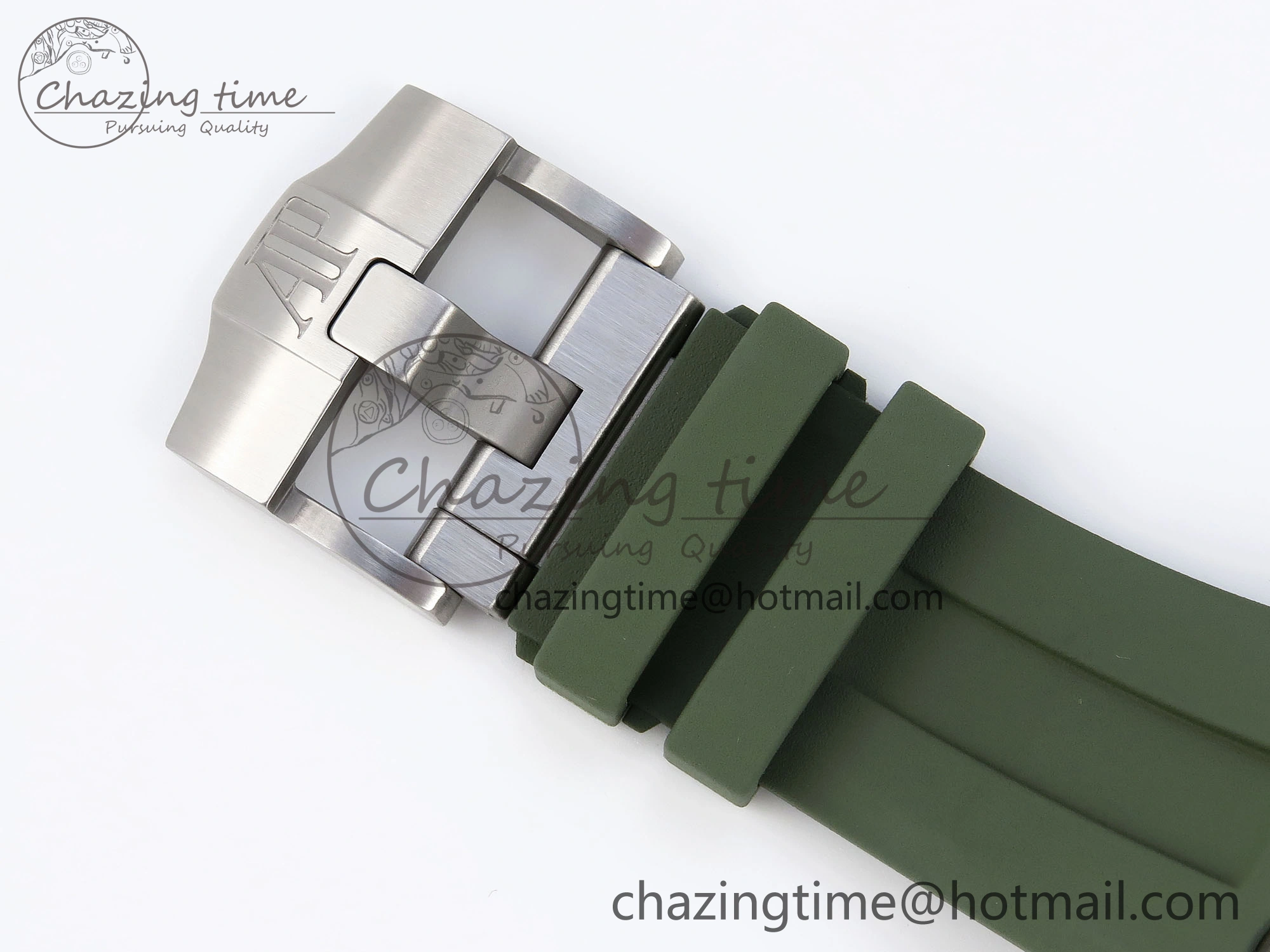Royal Oak Offshore Diver 15720 APSF 1:1 Best Edition Green Dial on Green Rubber Strap SA Neat 4543