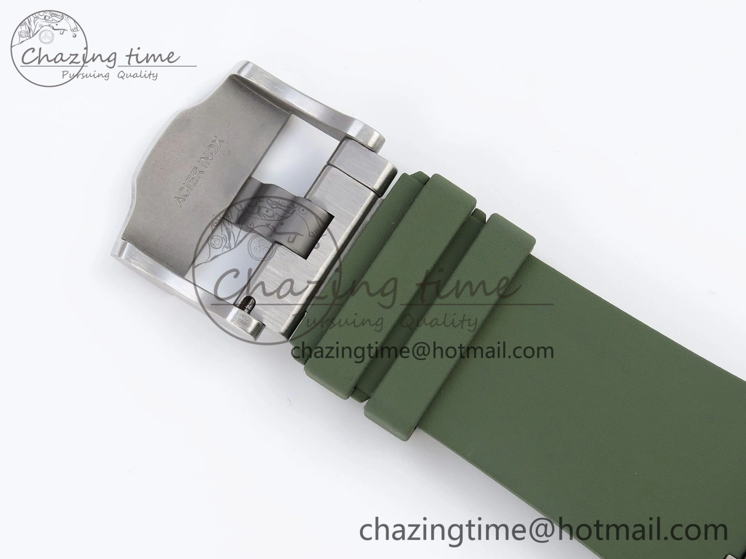 Royal Oak Offshore Diver 15720 APSF 1:1 Best Edition Green Dial on Green Rubber Strap SA Neat 4543