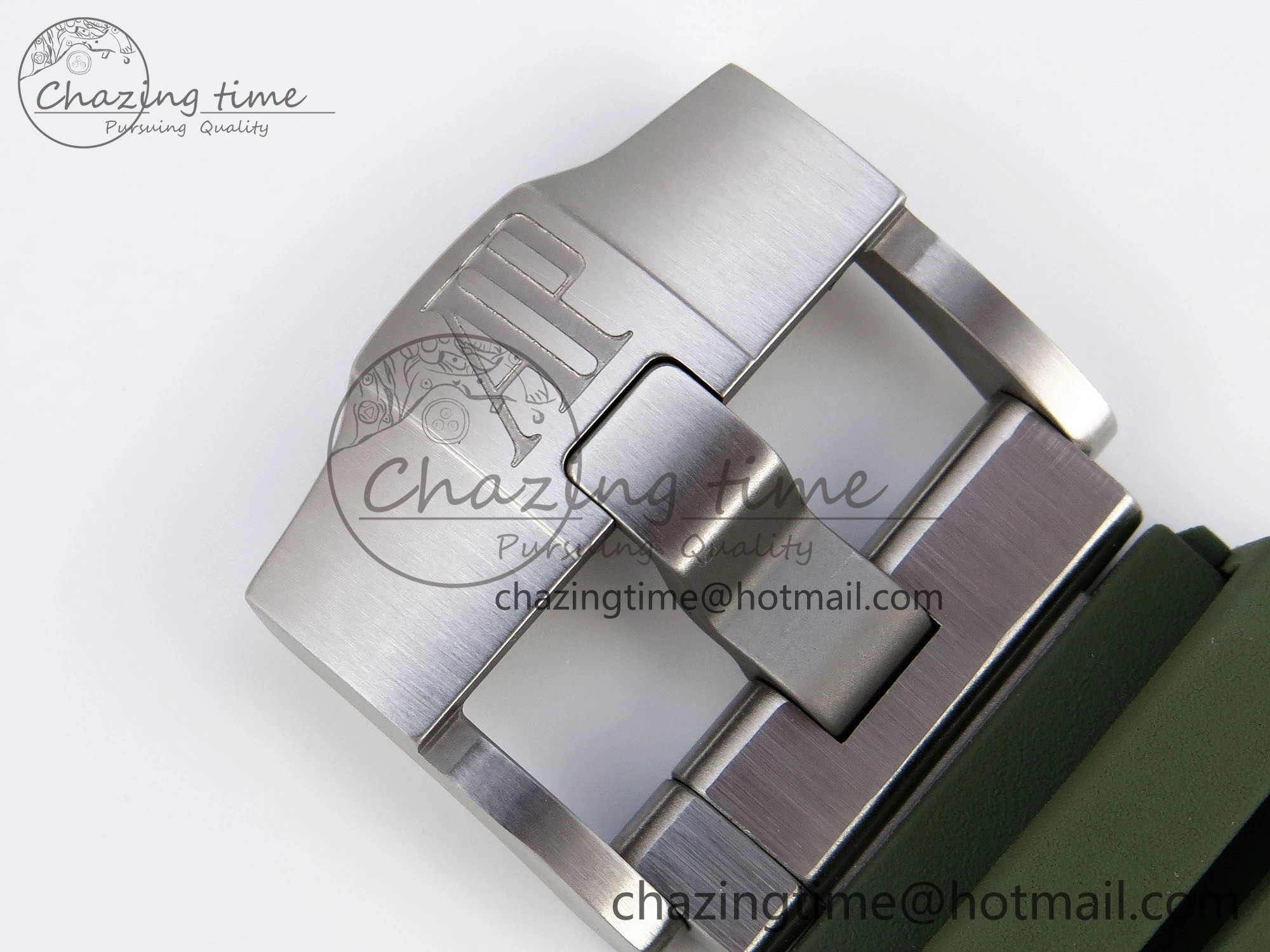 Royal Oak Offshore Diver 15720 APSF 1:1 Best Edition Green Dial on Green Rubber Strap SA Neat 4543