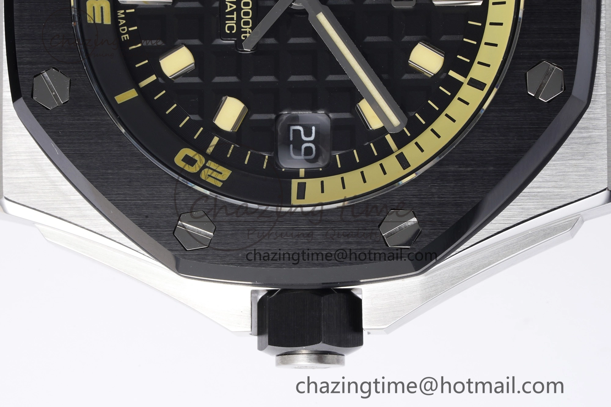 Sleek Royal Oak Offshore Diver 15720 Black Ceramic Bezel ZF 1:1 Best Edition Black Dial on Black Rubber Strap A 4681