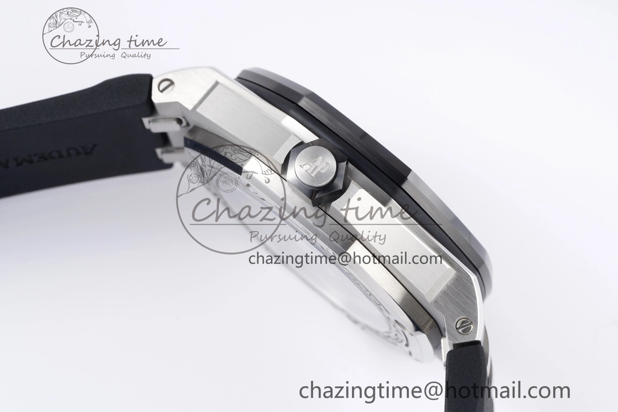 Sleek Royal Oak Offshore Diver 15720 Black Ceramic Bezel ZF 1:1 Best Edition Black Dial on Black Rubber Strap A 4681