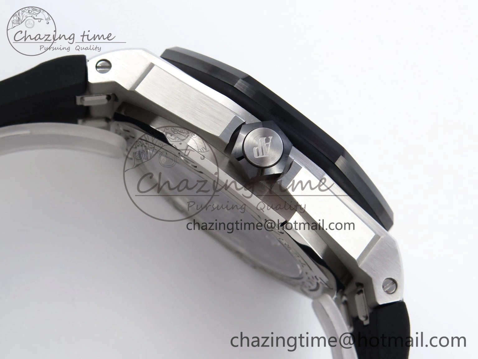 Royal Oak Offshore Diver 15720 Ceramic Bezel APSF 1:1 Best Edition Black Dial on Black Rubber Strap SA Stylish 4541