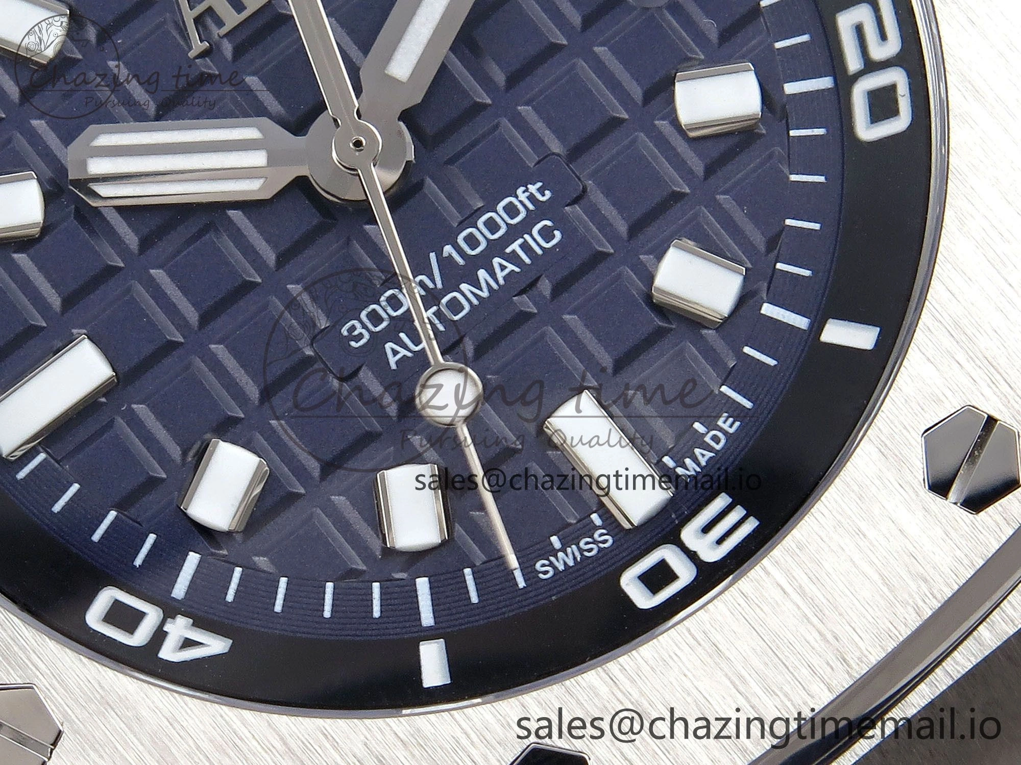 ModernLook Royal Oak Offshore Diver 15720 IPF Best Edition Blue Dial on Blue Rubber Strap A4308 V 4402