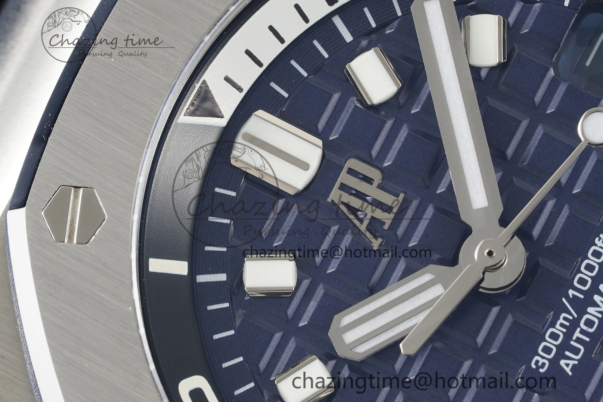Packable Royal Oak Offshore Diver 15720 IPF Best Edition Blue Dial on Blue Rubber Strap A 4706